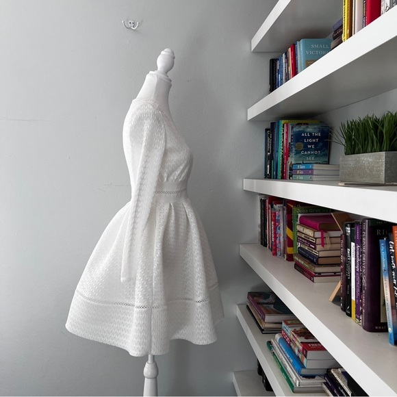 MAJE Rossignol white Fit-and-Flare Mini Dress size 1 or Small - Picture 8 of 16